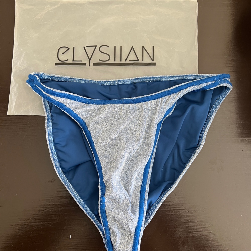 Elysiian Swim Newport Bikini Bottom - Deep Blue XL